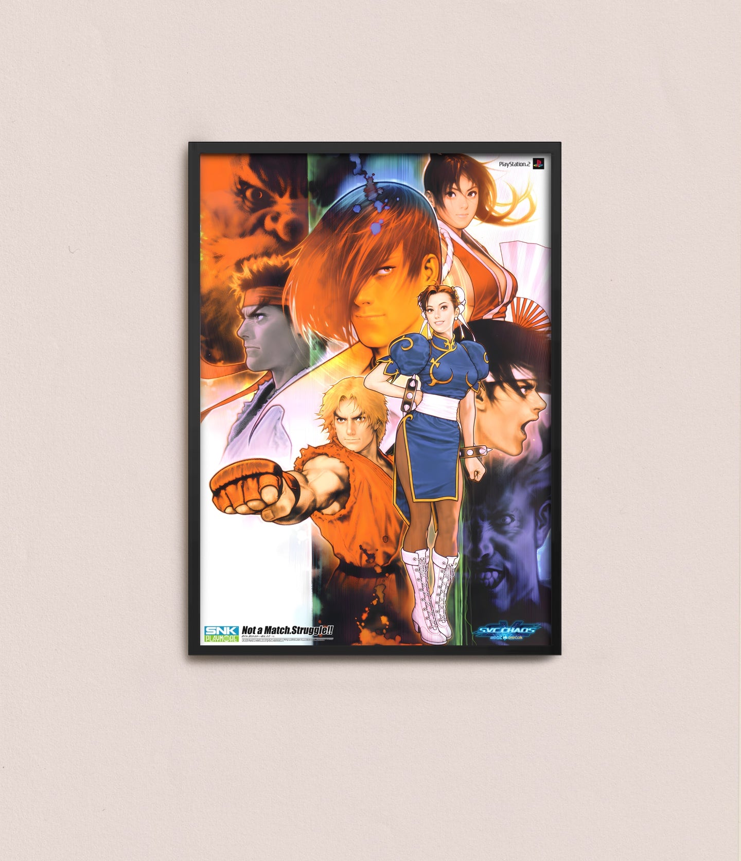 SVC Chaos Playstation 2 Promotional Poster Reproduction
