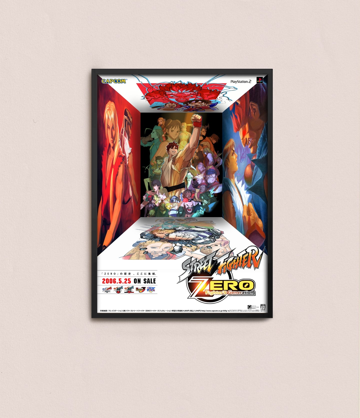 Street Fighter Zero Fighters Generation Poster Reproduction